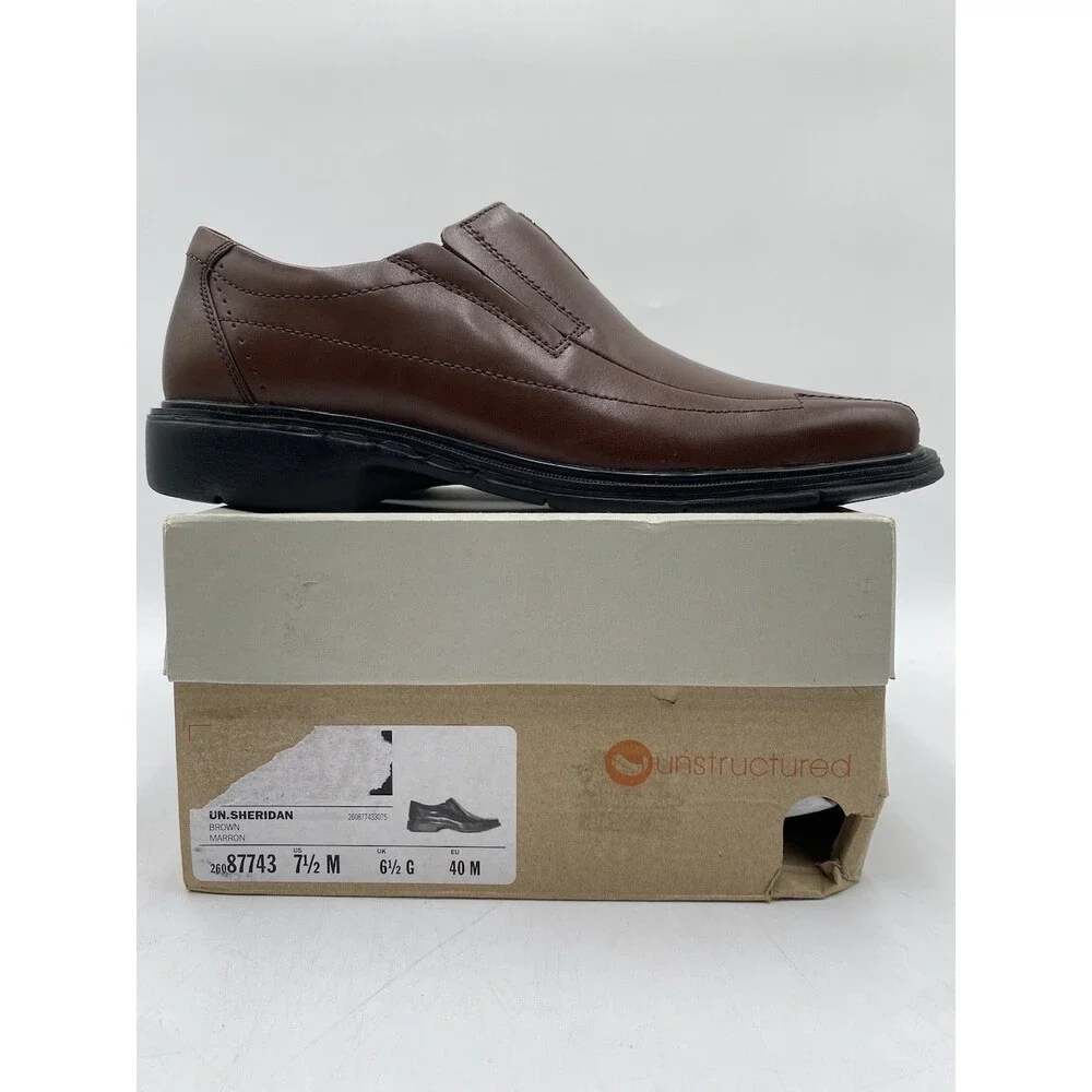 Clarks UN SHERIDAN Men's NEW Dress Shoes Brown US Size 7.5 M